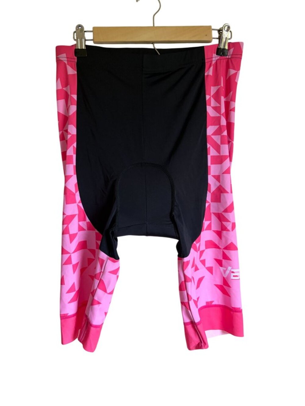 New! VEBE Sports Size XXL High Rise Black Pink Bike Cycling Shorts Padded
